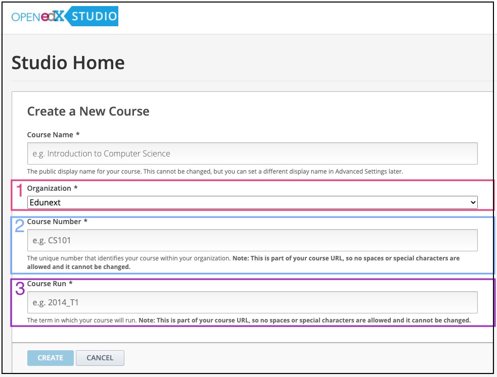 Course properties